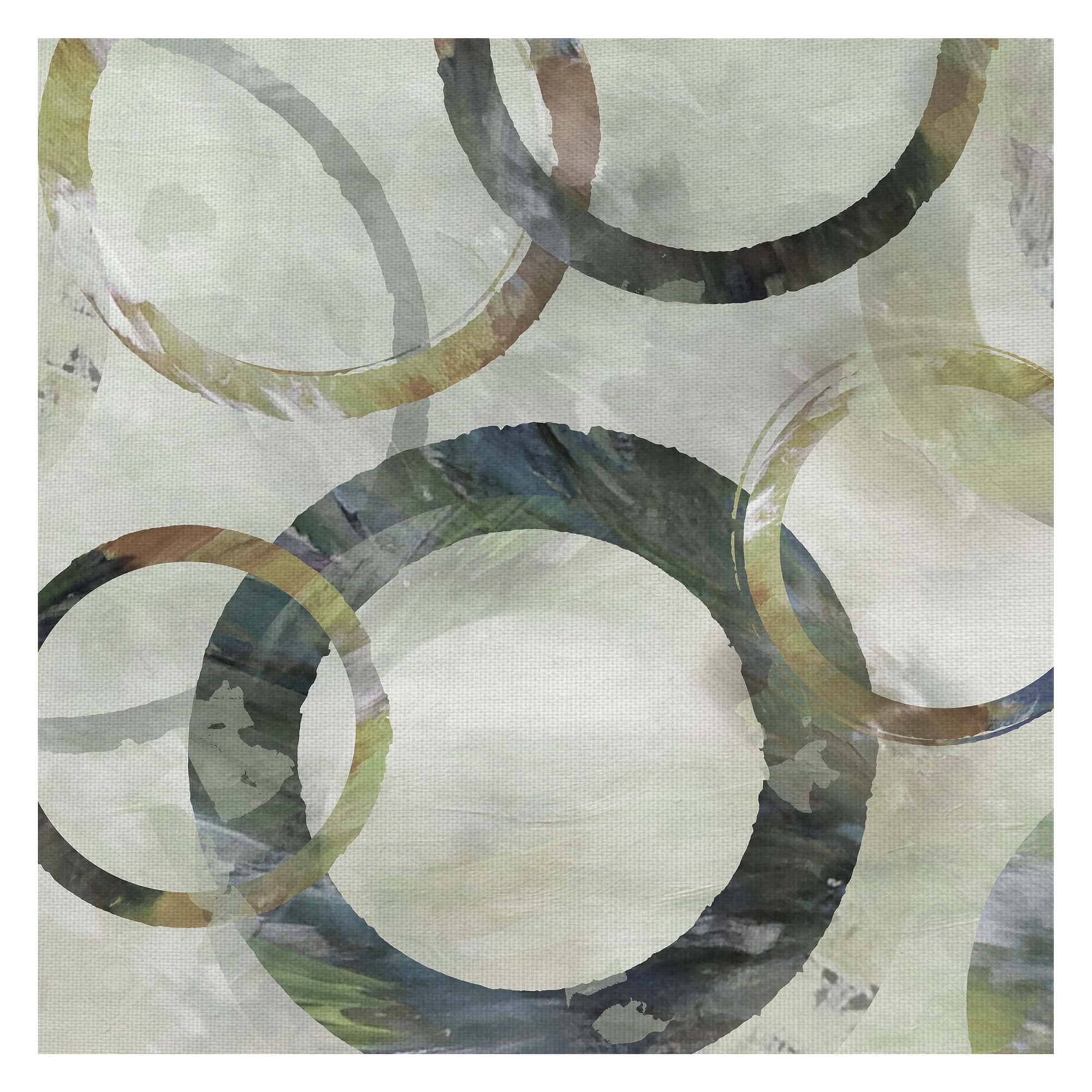 Rings Galore Spring Square I by Nan Wrapped Canvas Art Print