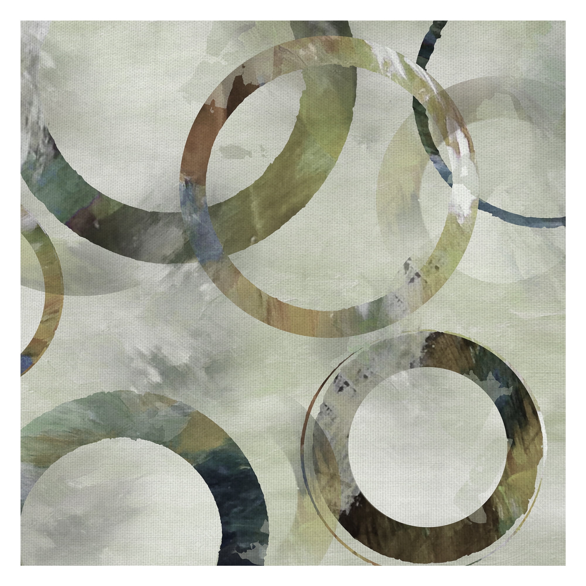 Rings Galore Spring Square II by Nan Wrapped Canvas Art Print