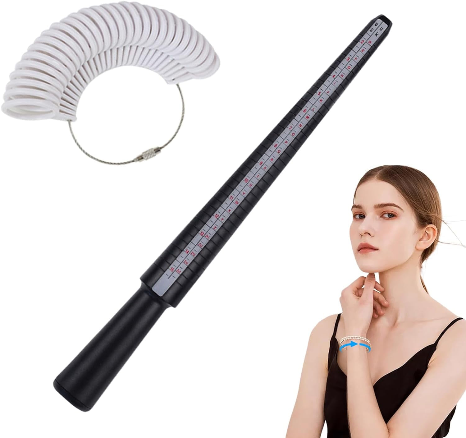 Finger Size Measuring Set Jewelry Sizers Finger Size Gague with