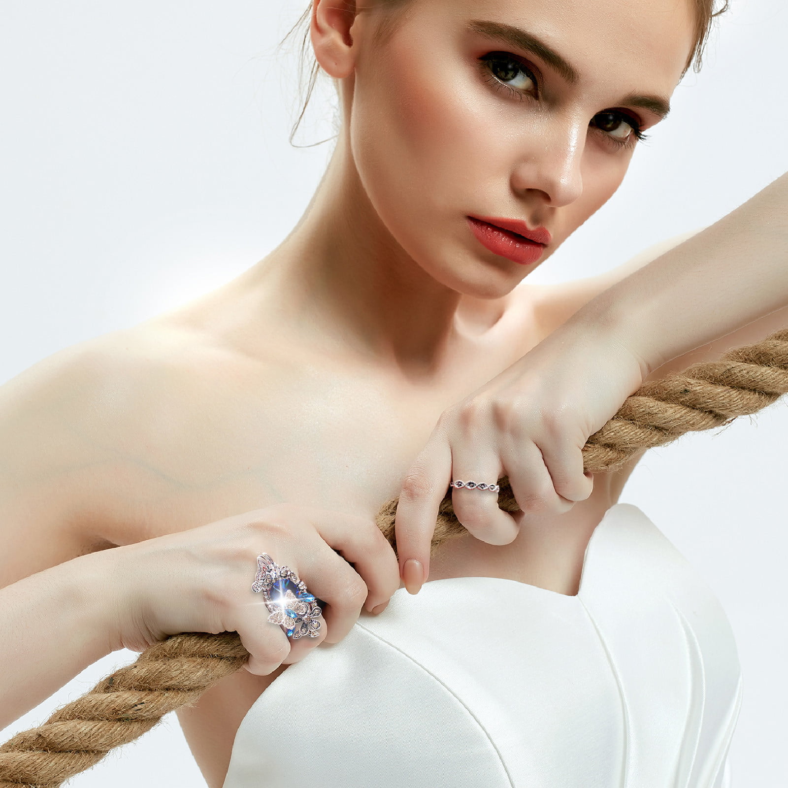 Criss Cross Sterling Silver Rings for Women Index Finger Ring Original  Design Handmade Jewelry - Etsy