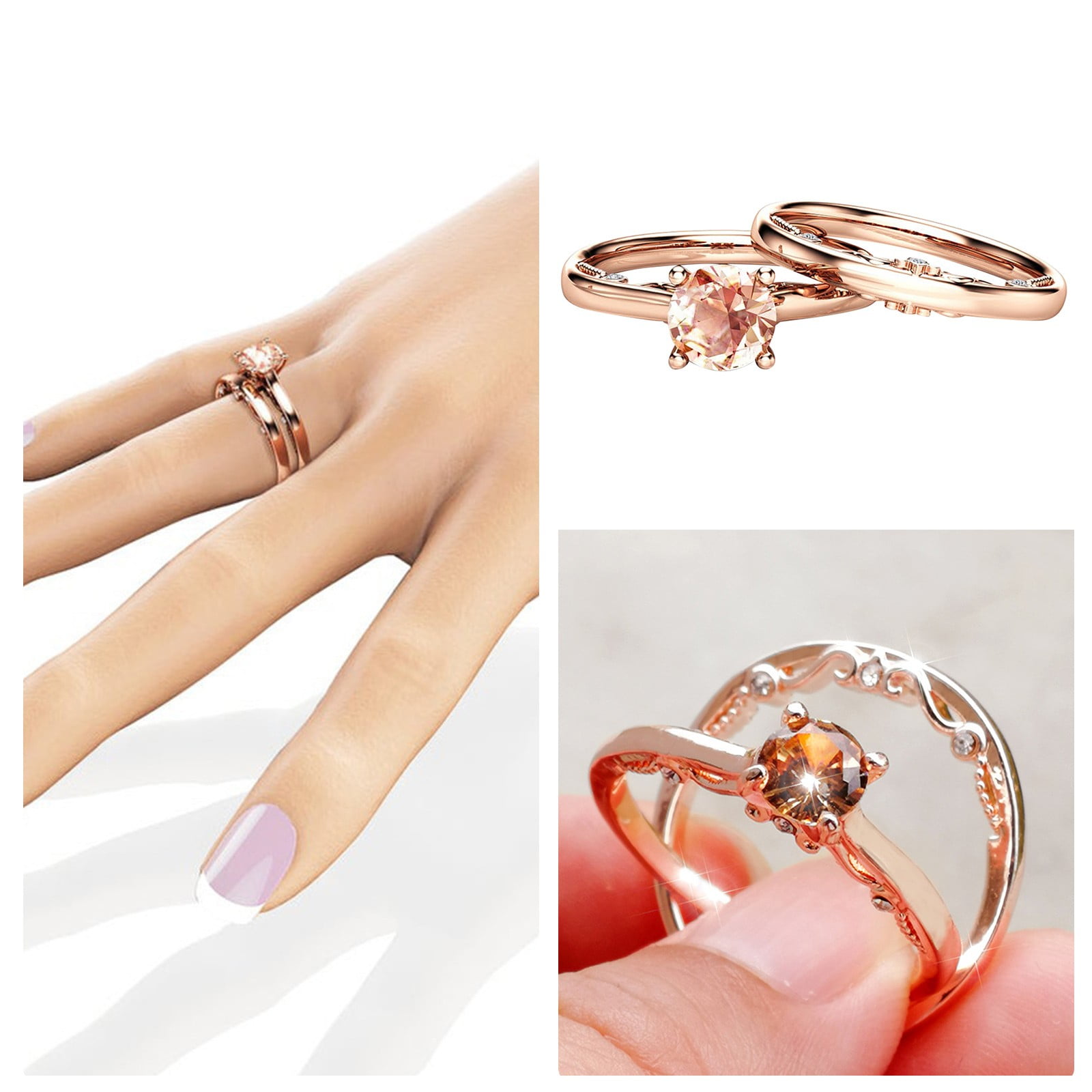 Modern engagement gold ring design ideas for girls 2021 - YouTube