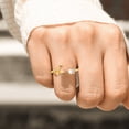 thumbnail image 1 of Rings Gold Rhinestone Initials Jewelry Open Letter Ring for Women Stylish Personalised Rhinestone Finger Band Elegant Accessory for Any Occasion, 1 of 3