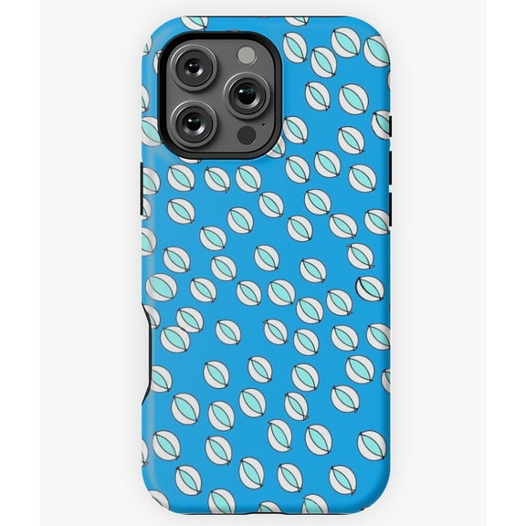 Rings Gray With Teal and Blue Background Phone Case for iPhone 16 15 14 13 12 11 Pro Max