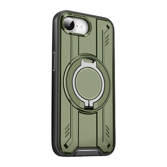 Rings Holder Phone Case For Phone 16E Shockproof Protective Case Covers With Rings Holder Stand