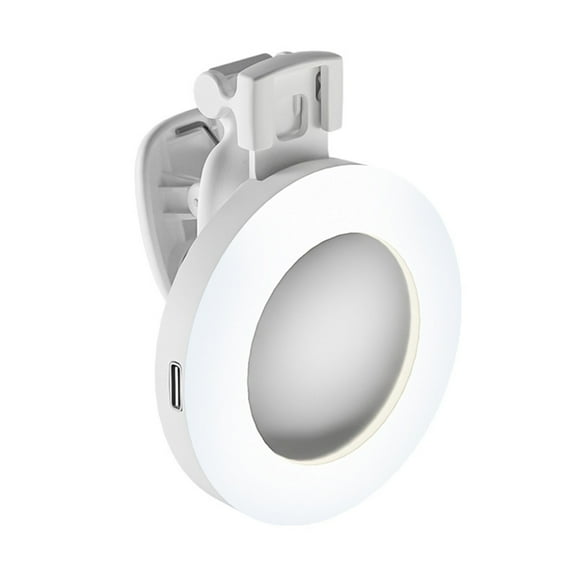 Rings Light for Laptop Desk Clip On,Small Computer Video Conference Lighting Adjustable LED Selfie Light