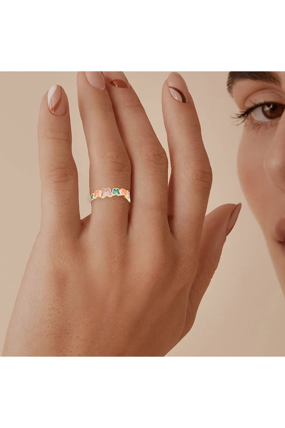Rings Luminous Adjustable Light-Show Ring for Colorful and Shine, Color A