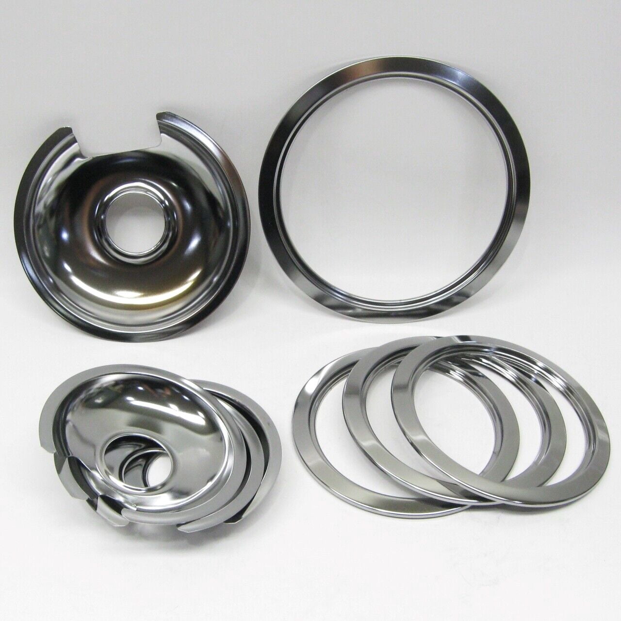 Rings Pans for GE Hotpoint Range 3+1 WB31X5013 WB31X5014 WB32X10012 WB32X10013