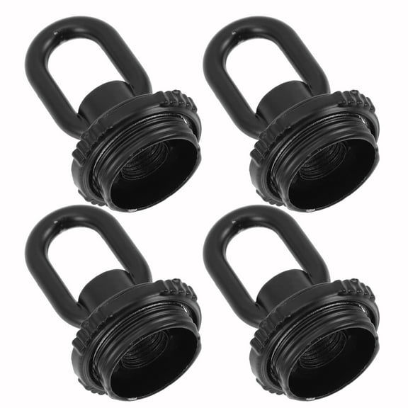 ifundom 4-Pack Black Heavy Duty Ceiling Hooks for Chandeliers Lanterns Home Installation Hardware
