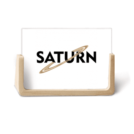 Rings Planet Solar System Photo Wooden Photo Frame Tabletop Display