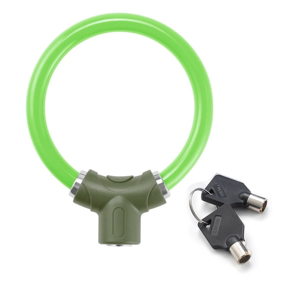 Rings Shape Bike Lock High Security Bicycles Antitheft Lock Lightweight Portable Cycling Safety Lock with Keys Durable