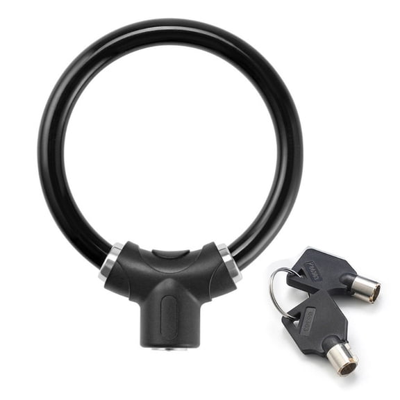 Rings Shape Bike Lock High Security Bicycles Antitheft Lock Lightweight Portable Cycling Safety Lock with Keys Durable