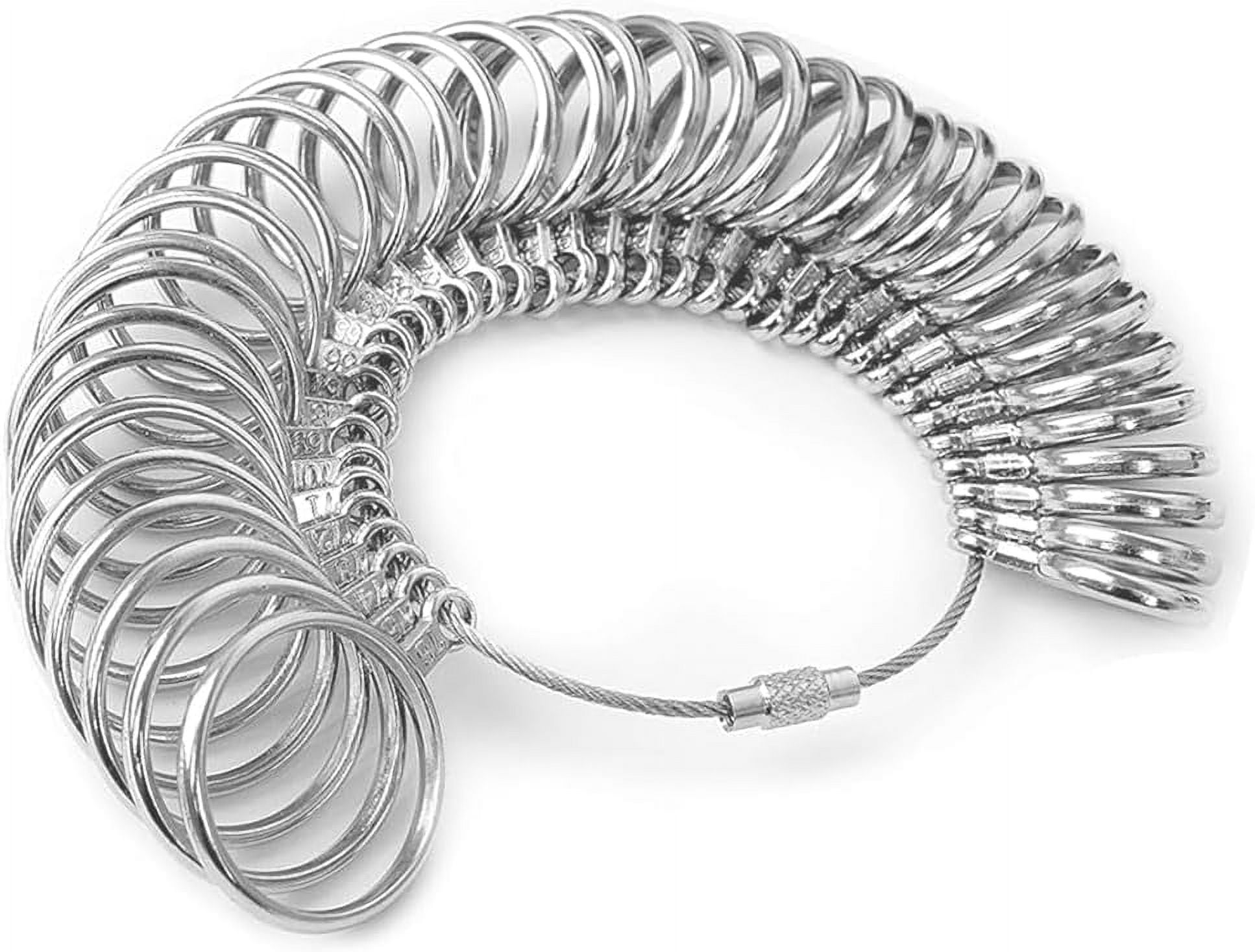 Rings Sizer Measuring Tool Set Metal Rings Sizers Stainless Steel Rings ...