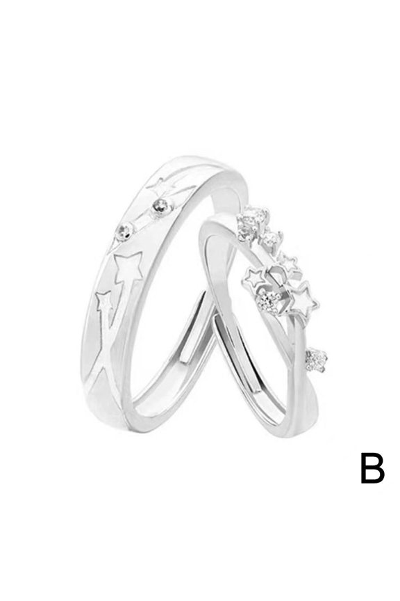 Rings Starry Night Couple Night Glow Rings Elegant Exquisite Rings B8W4 K6