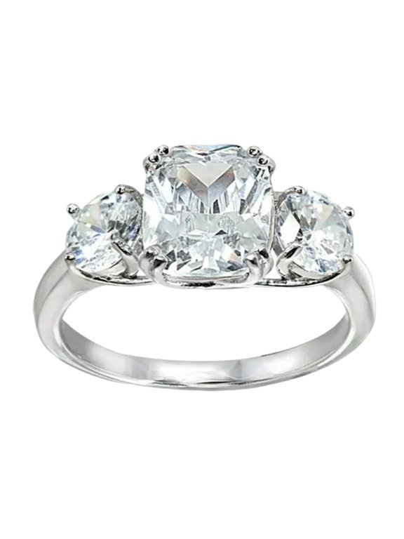 Rings Wedding Jewelry Markle Ring Ideal for or Daughter,5.95 cm,Silver