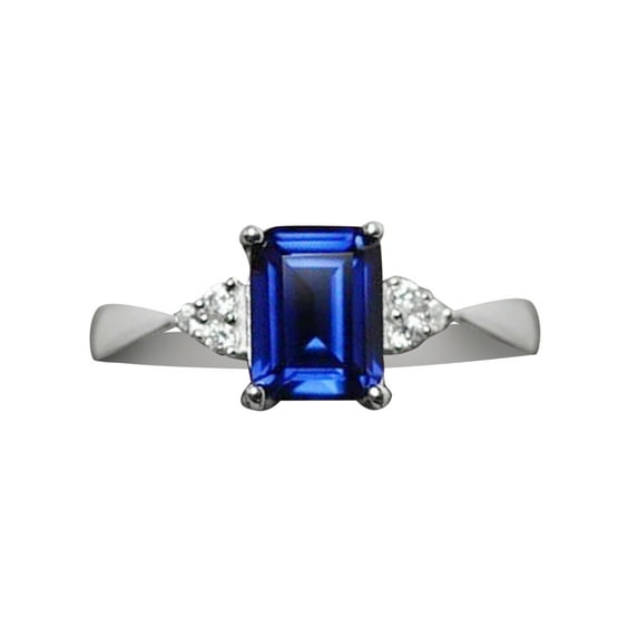 925 Silver Rainbow Ring for Women - Elegant Engagement Wedding Band in Three Color Options Across Classic Jewelry