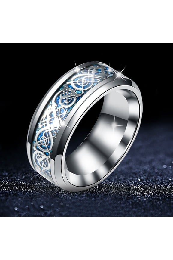 Rings,Womens Ring,Rings For Women, Clearance Items! Lssam Titanium Steel Dragon Ring With Silver Golden Dragon Stainless Steel Ring