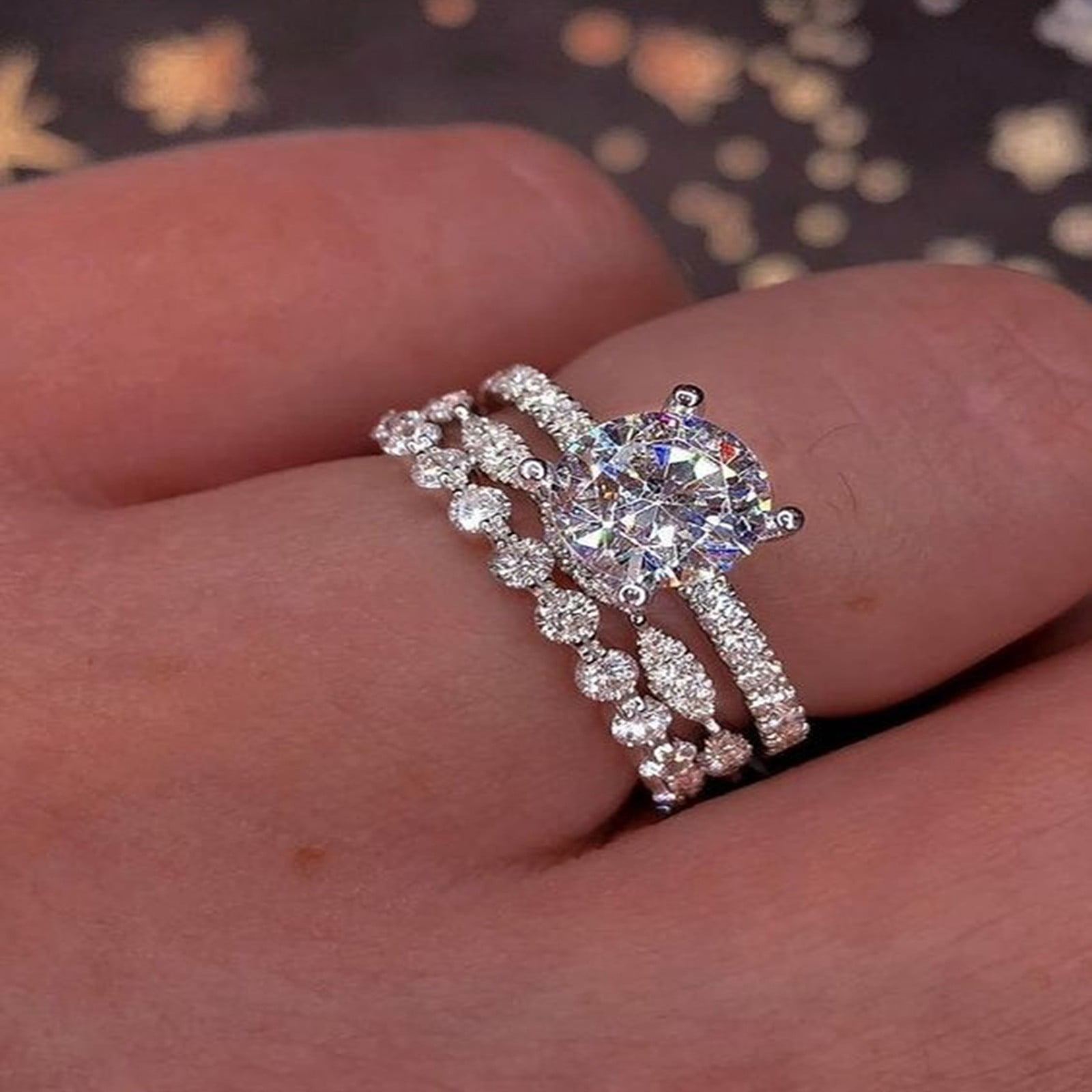 Natural Diamonds Women's Diamond Engagement Ring at Rs 17600 in Surat