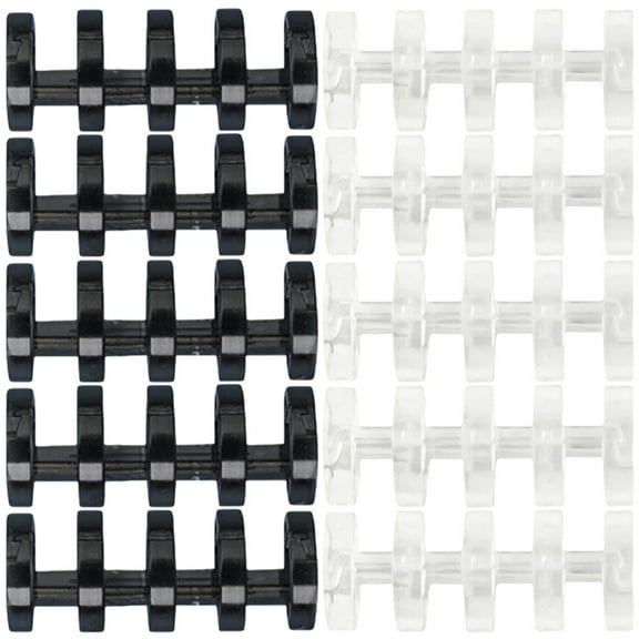 TABLZONE 20 Pcs Assorted Color Plastic Binder for Notebook, Spiral Binding, Double Book Clips, and Lightweight