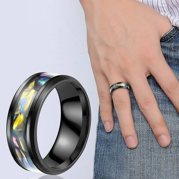 Rings for Men Shell Titanium Ring Popular Exquisite Ring Simple Fashion Jewelry Popular Accessories Wedding Engagement Promise Rings Jewelry, wedding gifts decoracion de boda
