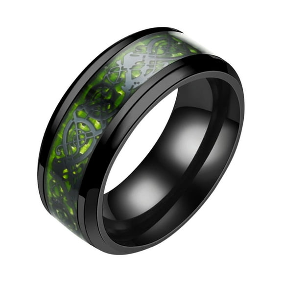 Rings for Men Titanium Steel Dragon Ring With Silver Golden Dragon Stainless Steel Ring Valentine's Day Gifts Clearance