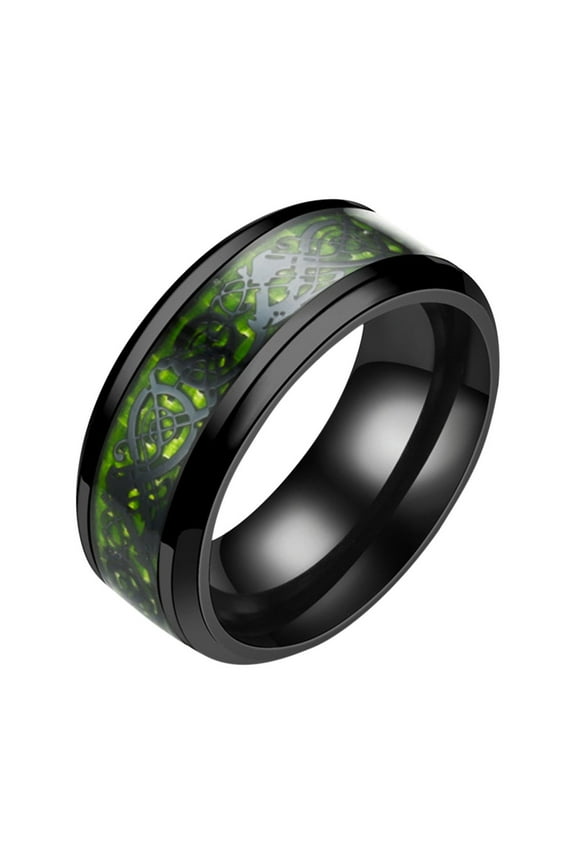 Rings for Men Titanium Steel Dragon Ring With Silver Golden Dragon Stainless Steel Ring Valentine's Day Gifts Clearance