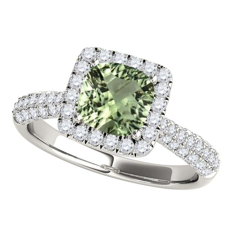 10k white on sale gold amethyst ring