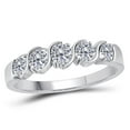 thumbnail image 1 of Rings for Women 1 Carat Prong Setting Engagement Wedding Band Prong 14K Solid White Gold Genuine Diamond, 1 of 2