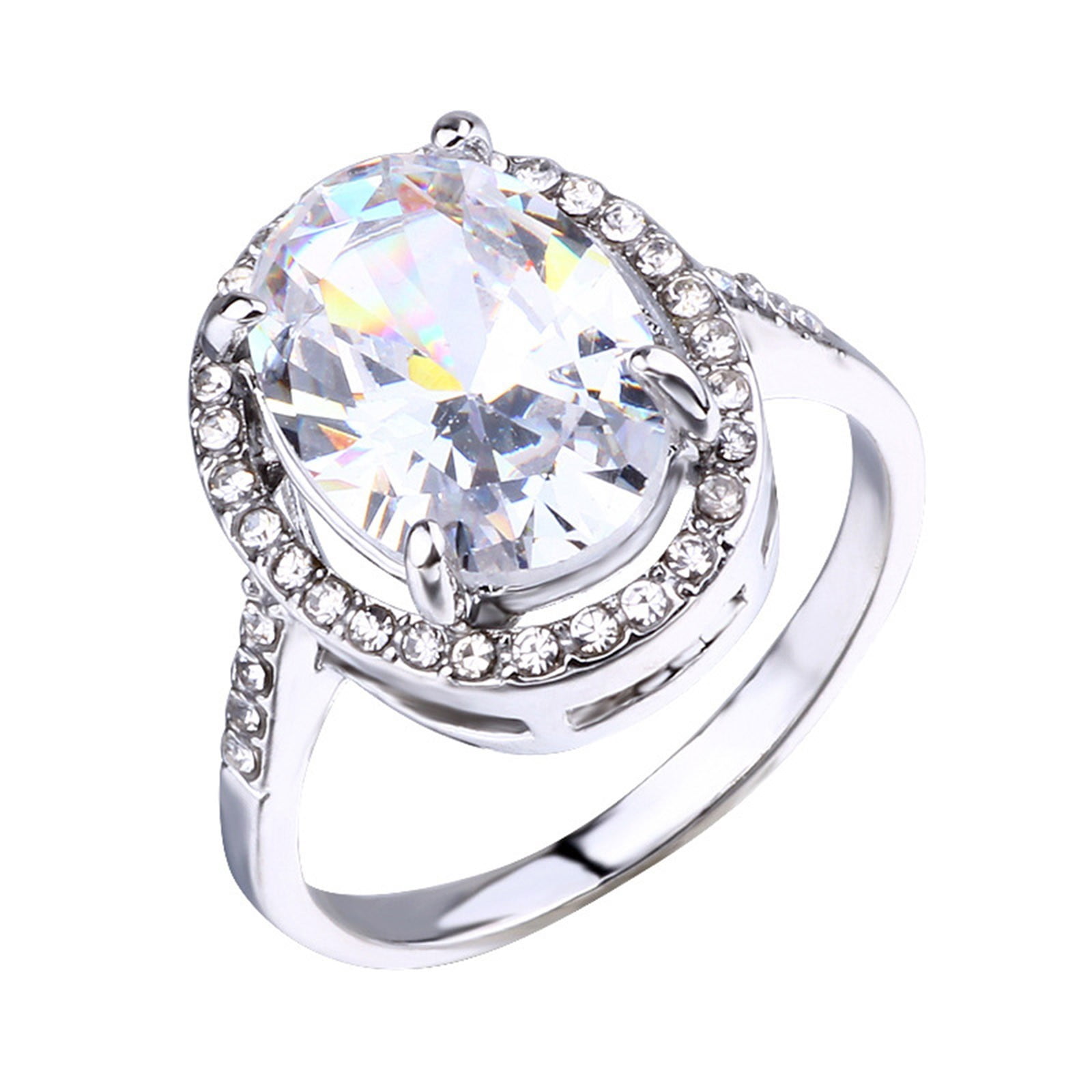 Rings for Women Emeralds Emeralds Ring Couple Ring Simple Flower ...