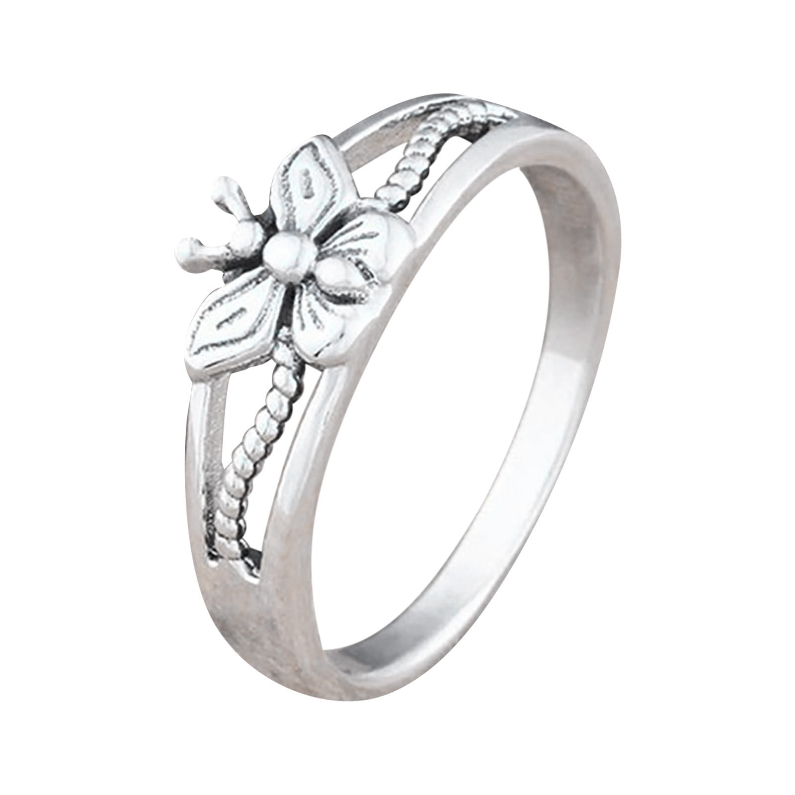 Cute Design Silver Butterfly Diamond Adjustable Open Ring only $17.99  -ByGoods.com | Gold ring designs, Fashion rings, Rings for girls