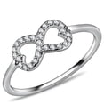 thumbnail image 1 of Rings for Women Silver 316L Stainless Steel DA125 - AAA Grade Cubic Zirconia in Clear, 1 of 6
