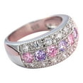thumbnail image 1 of Rings for Women Vintage Beautiful Diamond Silver Engagement Wedding Band Ring Valentine's Day Gifts Clearance, 1 of 8