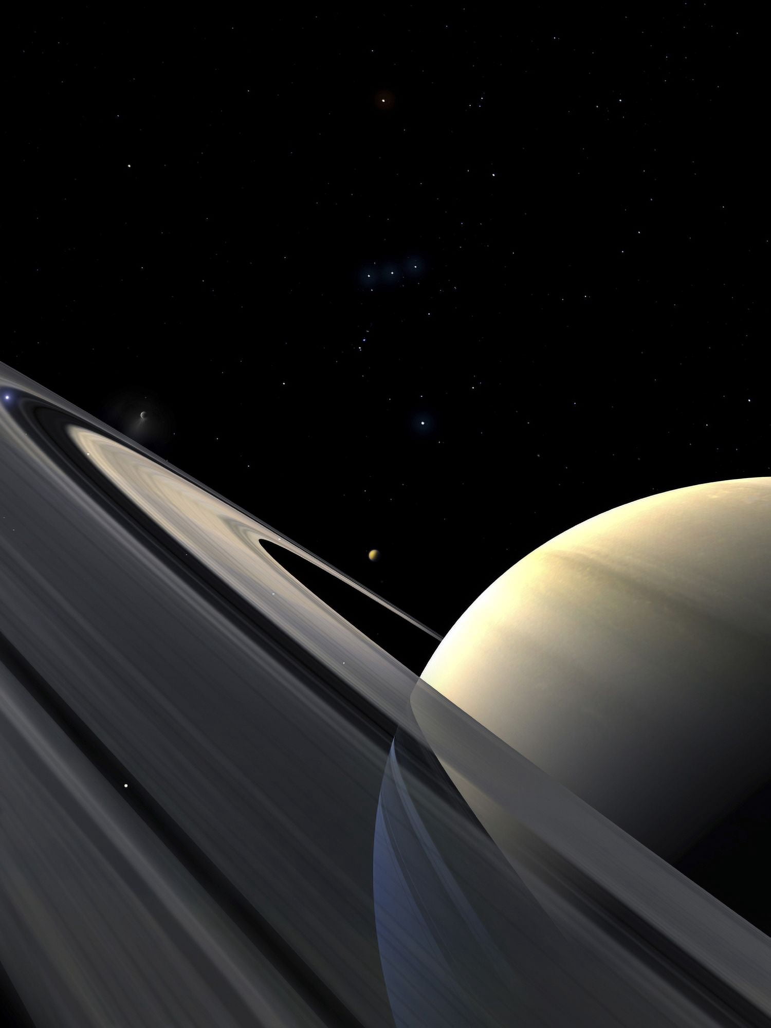 Rings of Saturn Canvas Art - Fahad SulehriaStocktrek Images (25 x 33)