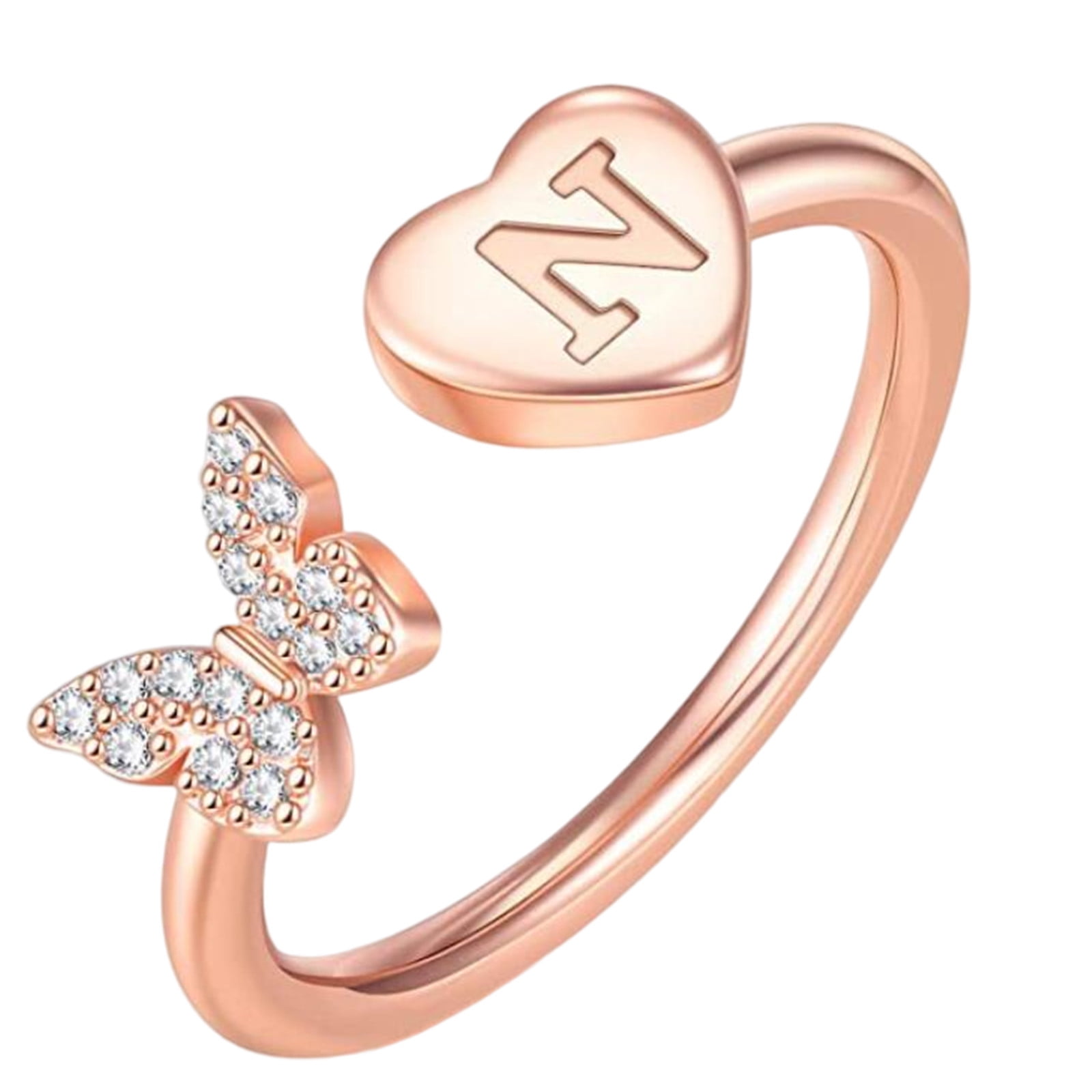 Cute initial rings hot sale