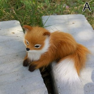 Cute simulation fox for home decoration imitating fox animal model