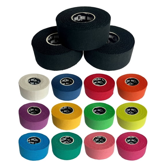 Ringside 1" Athletic Trainers Tape, 30 Feet, Adhesive and Easy to Tear, Black, 3 Pack
