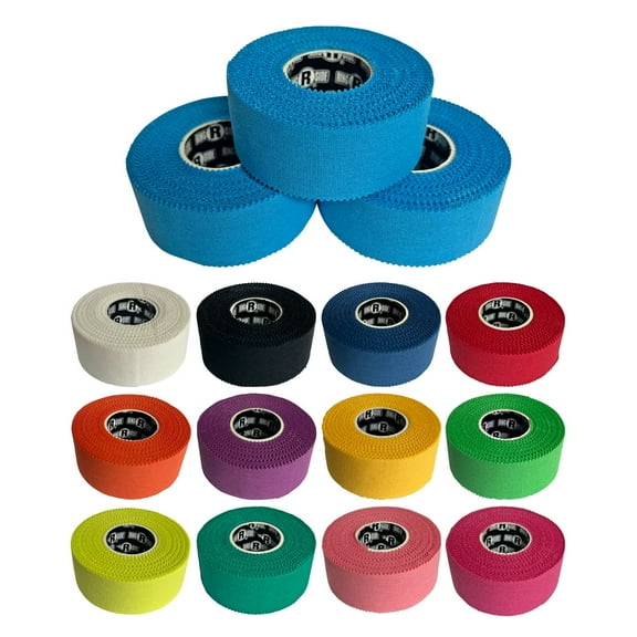 Ringside 1" Athletic Trainers Tape, 30 Feet, Adhesive and Easy to Tear, Light Blue, 3 Pack