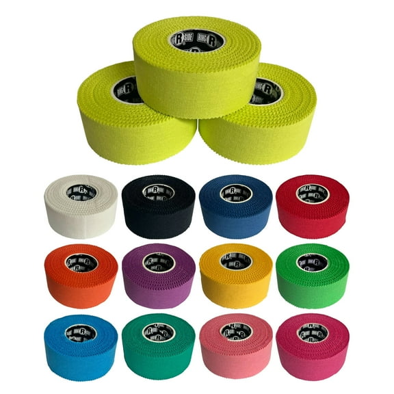 Ringside 1" Athletic Trainers Tape, 30 Feet, Adhesive and Easy to Tear, Yellow, 3 Pack
