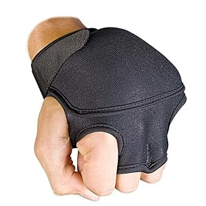 Ringside Aerobic Weighted 4 lbs Gloves, Black