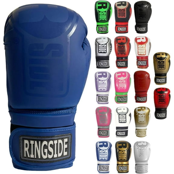 Ringside Apex Bag Boxing Gloves, IMF-Tech with Secure Wrist Support, Blue, L/XL