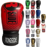 Ringside Apex Bag Boxing Gloves, IMF-Tech with Secure Wrist Support, Crimson/Black, L/XL