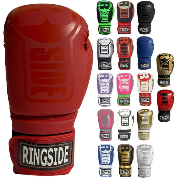 Ringside Apex Bag Boxing Gloves, IMF-Tech with Secure Wrist Support, Red, S/M
