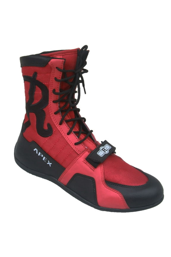 Apex Elite Boxing Shoes, Red/Black, Size 13