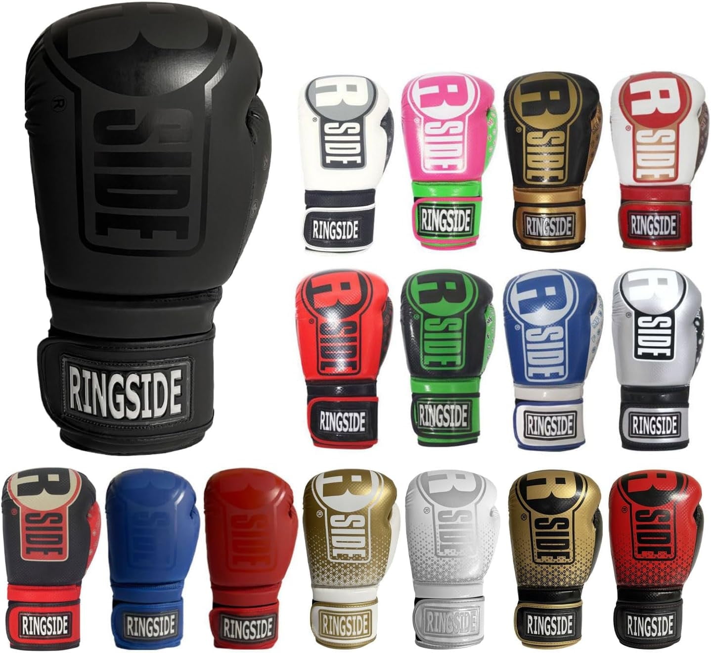 Ringside Apex Flash Sparring Gloves, IMF-Tech Synthetic Boxing Gloves with Secure Wrist Support, Ideal for Men and Women, Black, 14 oz