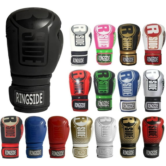 Ringside Apex Flash Sparring Gloves, IMF-Tech Synthetic Boxing Gloves with Secure Wrist Support, Ideal for Men and Women, Black, 16 oz