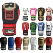 Ringside Apex Flash Sparring Gloves, IMF-Tech Synthetic Boxing Gloves with Secure Wrist Support, Ideal for Men and Women, Black/Red, 14 oz