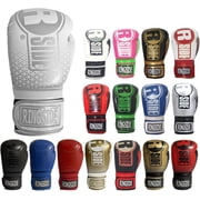 Ringside Apex Flash Sparring Gloves, IMF-Tech Synthetic Boxing Gloves with Secure Wrist Support, Ideal for Men and Women, White, 14 oz