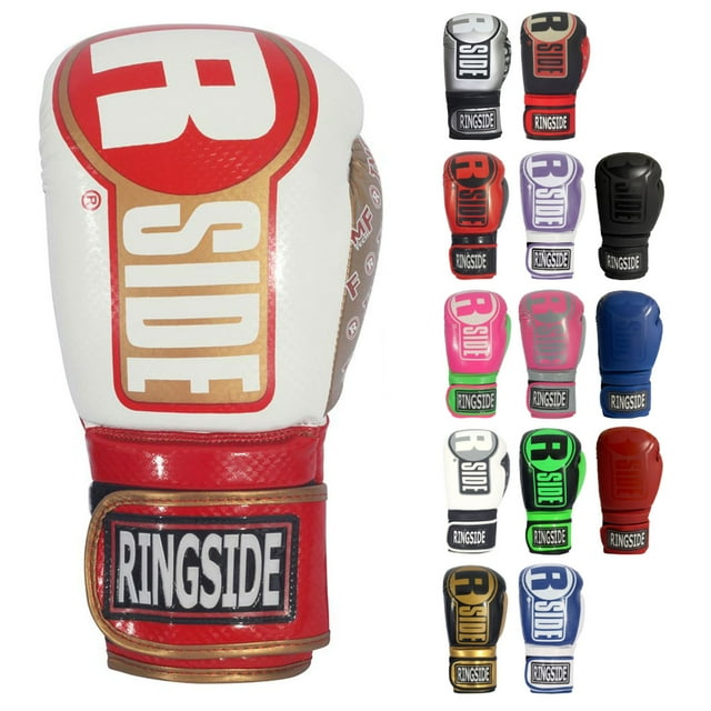 Ringside Apex IMFTech Boxing Bag Gloves Small/Medium White/Red/Gold