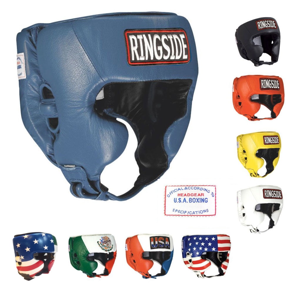 Ringside Competition Boxing Headgear, Blue, Large