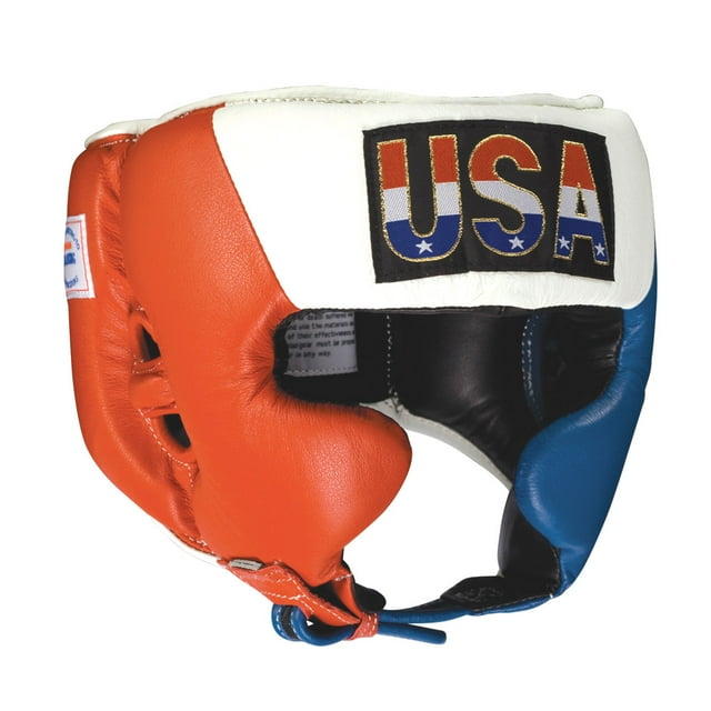 Ringside Competition Boxing Headgear, Red/White/Blue, Medium