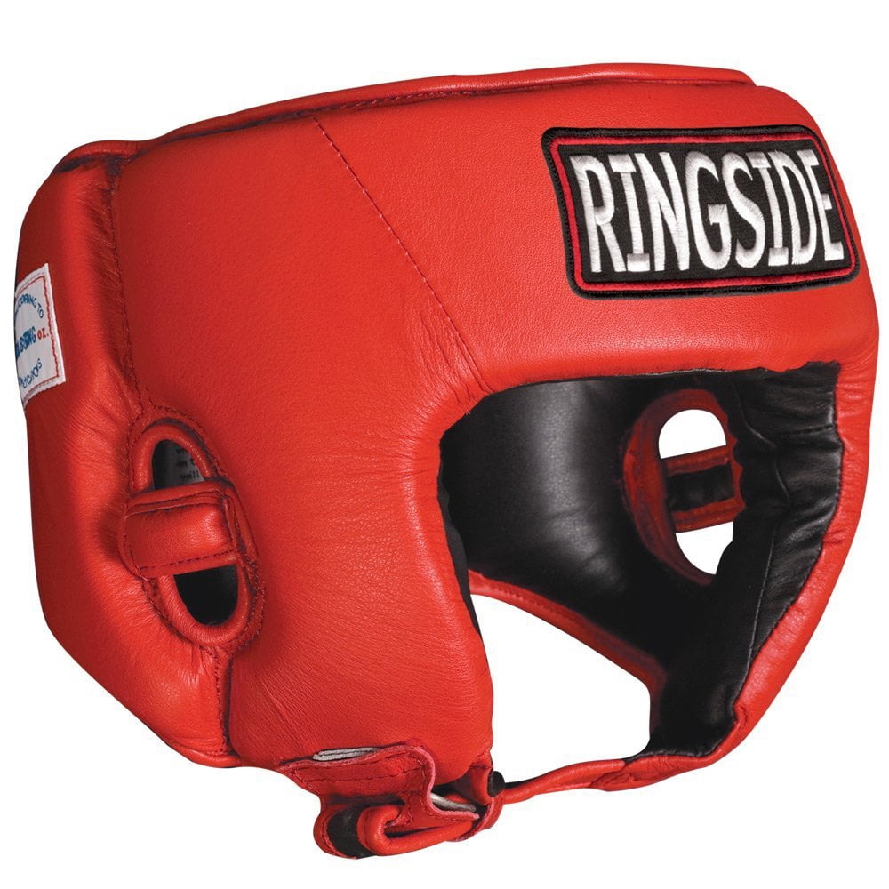Ringside Competition-Like Open Face Sparring Headgear Medium Red